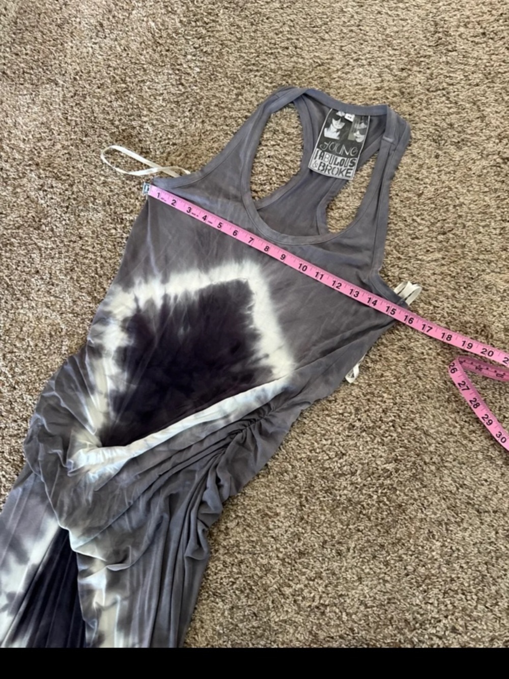 Young Fabulous & Broke Women's Fleur Tie-Dye Maxi Dress size Medium - Picture 11 of 12